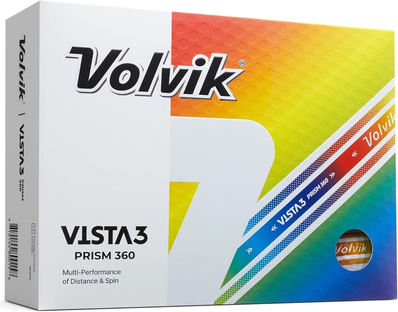 Volvik Vista 3 Prism 360 Golf Balls (One Dozen) - Image 1
